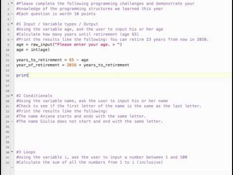 Python Final Review 1