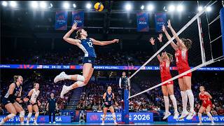USA vs Türkiye EPIC Volleyball Highlights 🔥 Women’s VNL 2026 5-Set Thriller