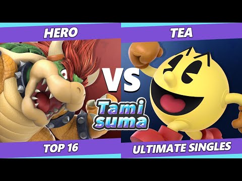 TAMISUMA 219 Top 16 - Hero (Bowser) Vs. Tea (Pac-Man) SSBU Smash Ultimate