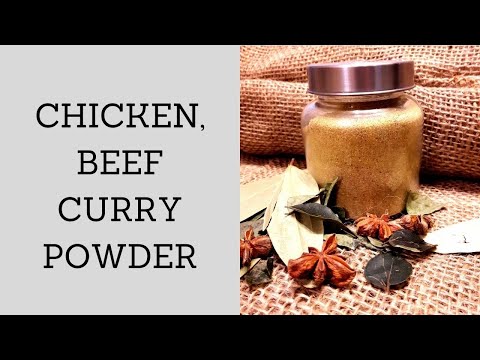 How to make Chicken, Beef, Mutton or Lamb curry powder...