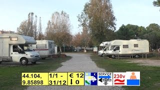 preview picture of video 'Area sosta camper Casalborsetti - copy GPS unten im Text'