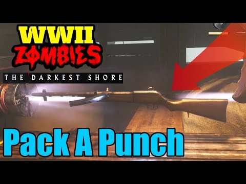 Call of Duty WW2 Zombies The Darkest Shore Pack A Punch - DLC 1 The Resistance PAP Tutorial Guide