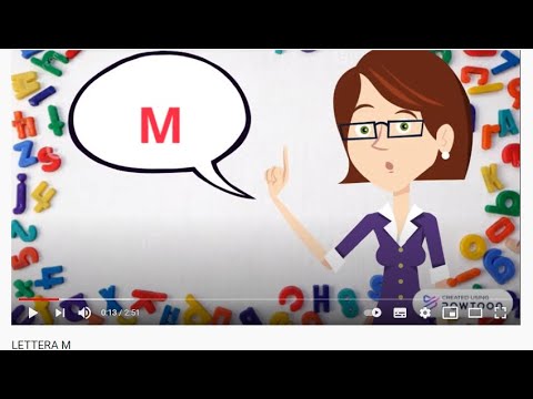 LE CONSONANTI: LA LETTERA M, esercizi di prelettura