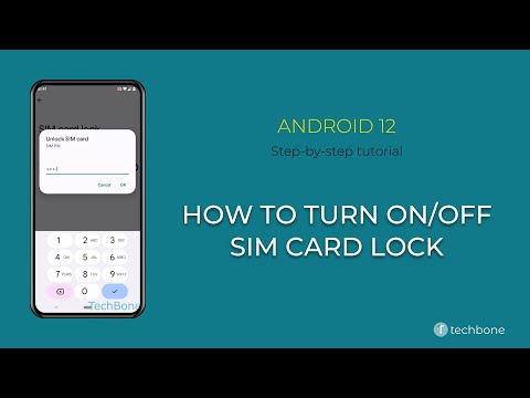 How to Turn On/Off SIM card lock [Android 12]
