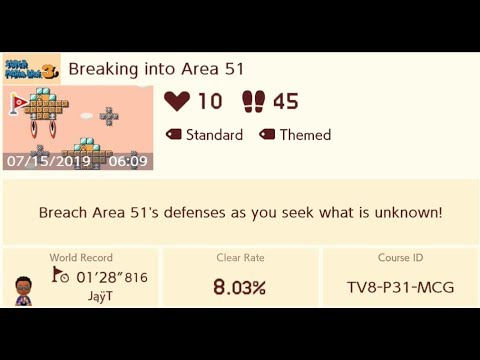 Breaking into Area 51 - Super Mario Maker 2
