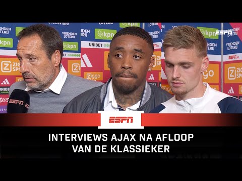 😬 "Het was mannen tegen pupillen..." | Interviews Ajax na afloop van De Klassieker 💥