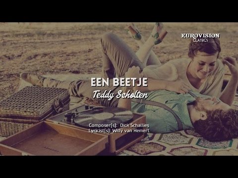 05) NETHERLANDS "Een beetje" - Teddy Scholten (Lyrics) [Eurovision 1959] HD
