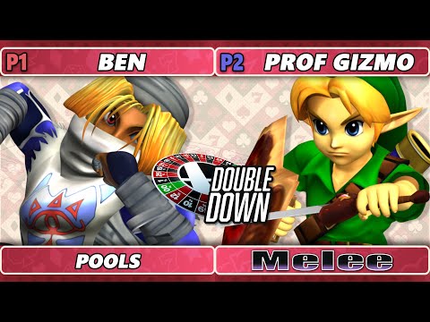 Double Down 2022 - Ben (Sheik) Vs. Prof. GizMo (Young Link) SSBM Melee Tournament