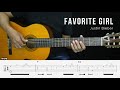 Favorite Girl Justin Bieber Fingerstyle Guitar Tutorial TAB Lyrics