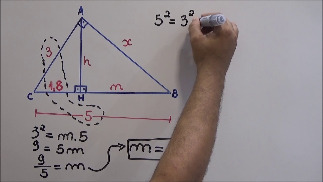 AULA 5   Exercícios envolvendo relações métricas no triângulo retângulo