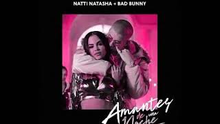 Bad Bunny ft Natti Natasha- ( Amantes de una Noche Letra)