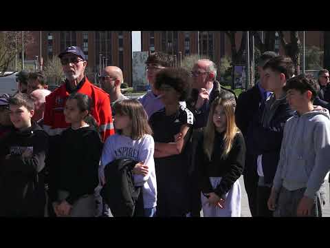 L'inaugurazione del cippo per i Caduti di via Fani