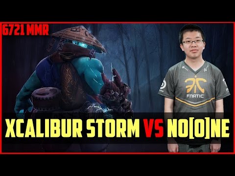 Xcalibur 6721MMR Storm Spirit vs No[o]ne SF | ranked DOTA 2 gameplay