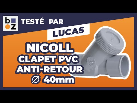 Clapet anti-retour PVC - diamètre 40 mm NICOLL
