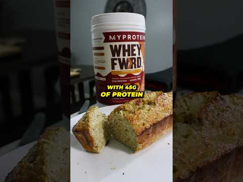 HOW TO MAKE HIGH PROTEIN BANANA BREAD 🍞🍌 #Shorts