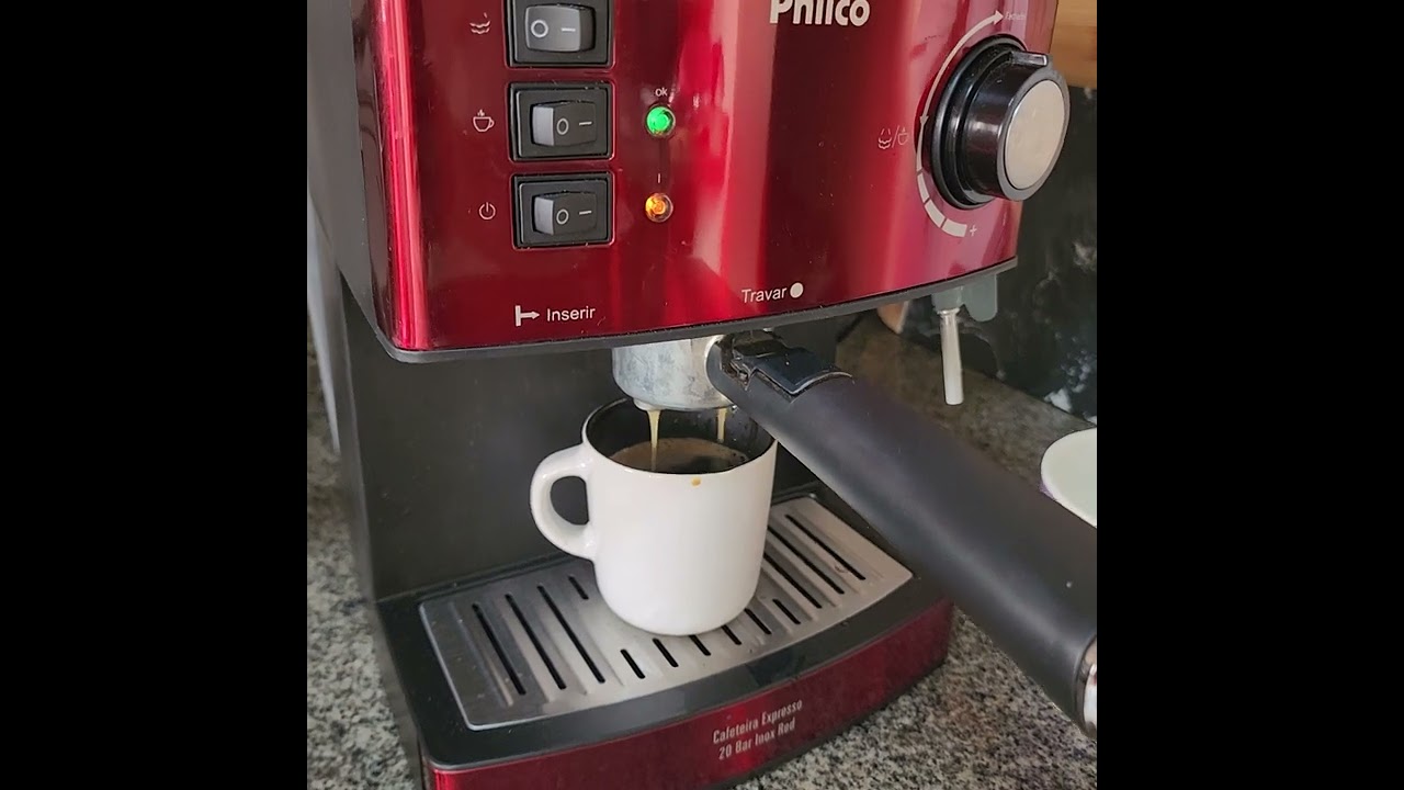 Cafeteira Philco Expresso 20 Bar Inox Red