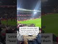 Leicester Fans sing “feed the scousers” to liverpool fans at anfield #liverpoolfc #premierleague