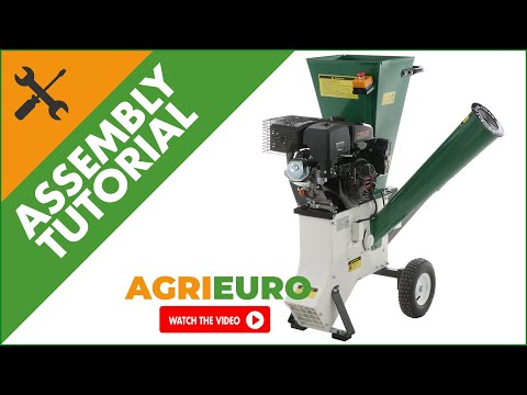 GreenBay GB-WDC 90 LE Petrol Garden Shredder - 15 hp Loncin - Wood Chipper - Assembly tutorial