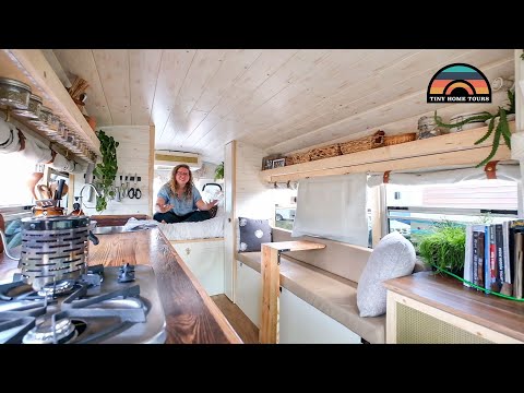 Her Gorgeous DIY $8k Mini Bus Tiny House - Lost Apartment - Found Freedom