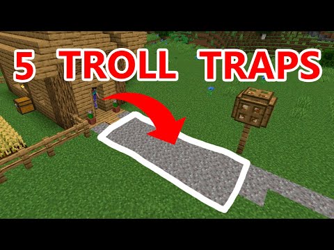 5 Traps to REVENGE TROLL your FRIENDS HOUSE in Minecraft 1.14 - 1.16 Survival