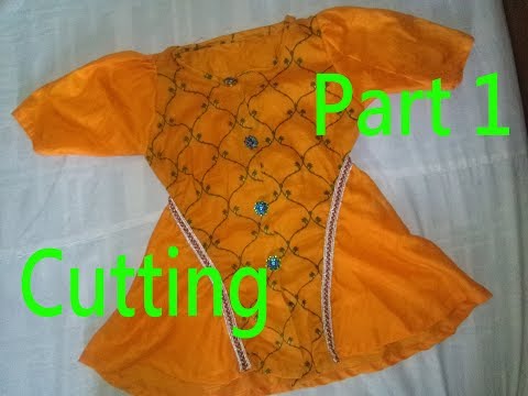 Baby Frock|Butterfly Frock(Cutting)|How To Make a Beautiful Butterfly Dress for a Little Girl|Part 1 Video