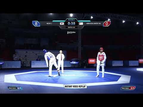 215 R16 Men  68kg KOR MUN J  AIN ABDUSALAMOV M  PGM