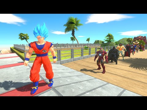 SONGOKU SUPER SAIYAN OASIS DEATH RUN - Animal Revolt Battle Simulator