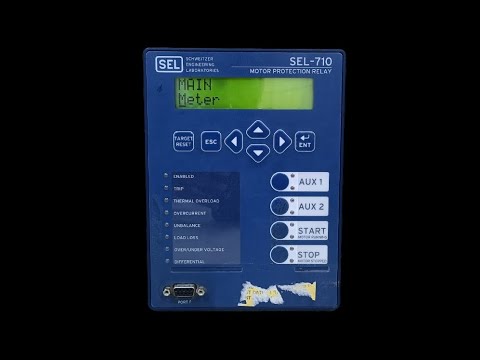 SEL-710 Motor protection relay Navigation, parameter settings, alarm/ fault/led reset, password
