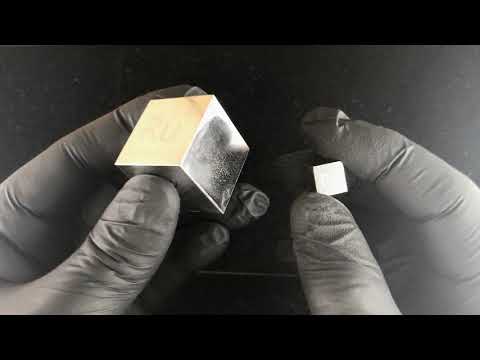 Luciteria Science ruthenium metal cubes