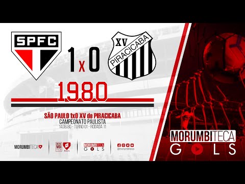 São Paulo 1x0 XV de Piracicaba - Paulista 1980 - Turno 01 - rodada 11 - 14/06/1980