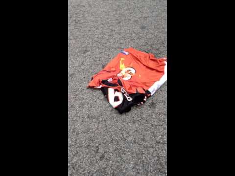 Carson Palmer jersey burning