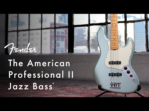 Fender American Professional II Jazz Bass 4-String Guitar Rosewood Fingerboard (Right-Handed, Black)