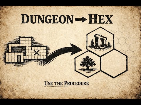 Trasforma il tuo Hex Crawl in un vero gioco (procedure di furto del dungeon)