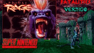 Primal Rage - Vertigo: Fatalities (Finish Moves) - SNES