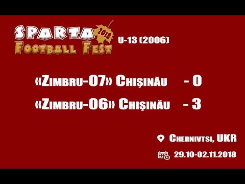 "Zimbru-07" Chisinau - "Zimbru-06" Chisinau - 0-3. SFF U-13 (31.10.2018)