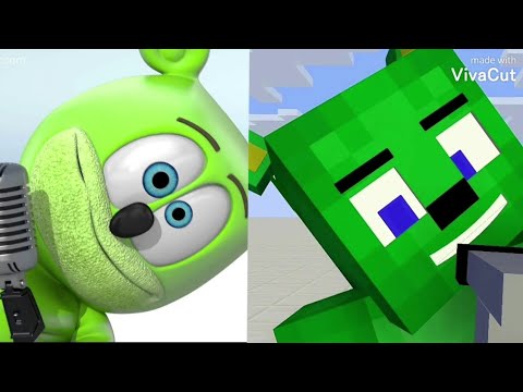 Gummy Dude - Gummy Bear Song COMPILATION (Original VS Minecraft)