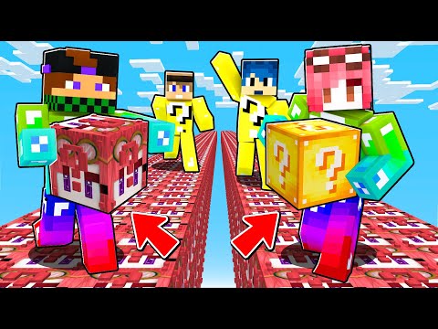 ABBIAMO BARATO nella CORSA dei LUCKYBLOCK di PHERE - Minecraft ITA