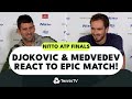 Novak Djokovic & Daniil Medvedev Reflect on Their Chaotic Nitto ATP Finals Match!