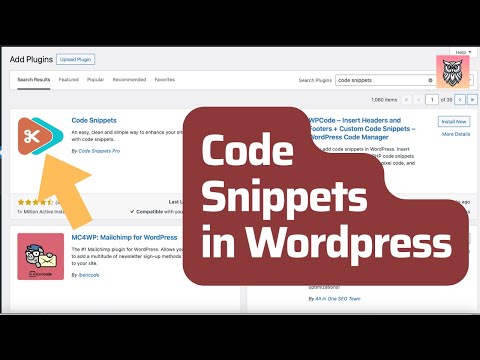 Using Code Snippets Plugin