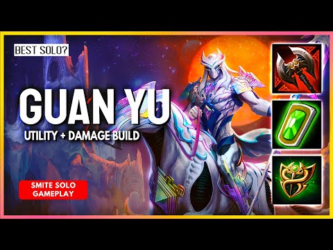 GUAN ABUSING HAS NEVER FELT SO GOOD WITH THIS BUILD - Guan Yu Solo SMITE Conquest Gameplay