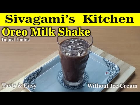 Oreo Milkshake in Tamil | Oreo Milkshake Without Icecream | How To Make Oreo Milkshake |Kids Special