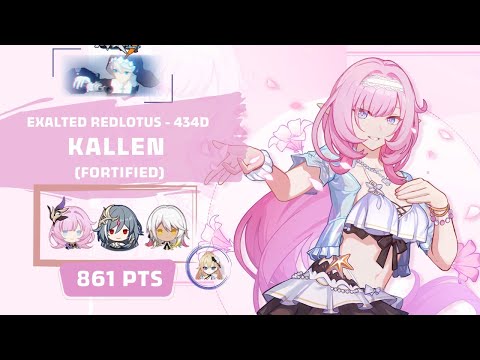 Honkai Impact 3: Exalted RL Kallen - Fortified (434D) 861-864 pts - MPE HoS SnS BD 3*