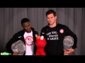 Sesame Street Elmo And Team USA Fencers Tim Morehouse And Daryl Homer Discuss Teamwork