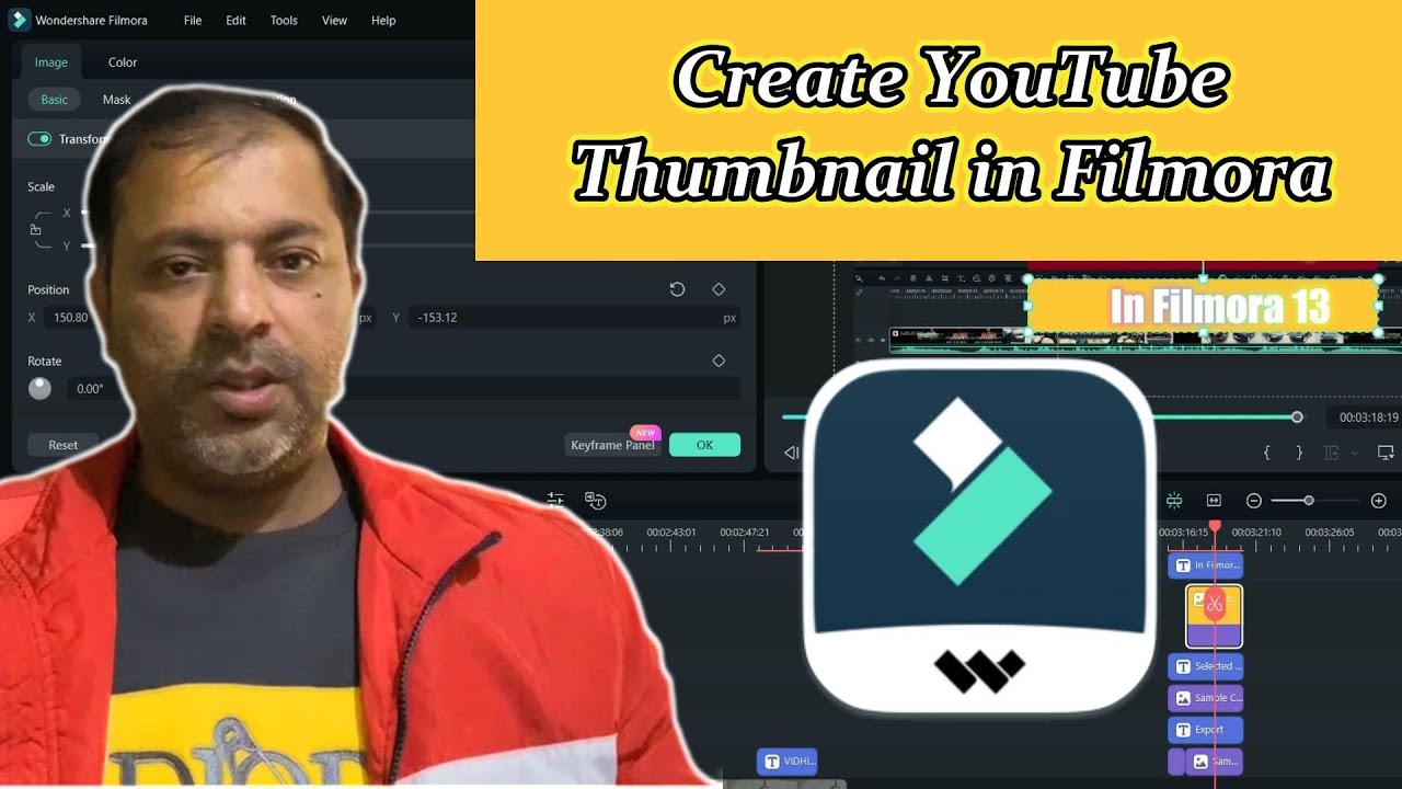 YouTube Thumbnail in Filmora 13