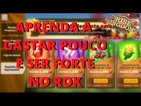 MELHORES PACOTES PARA LOW SPENDER E PARA QUEM QUER COMEÇAR A INVESTIR NO JOGO - RISE OF KINGDOMS.