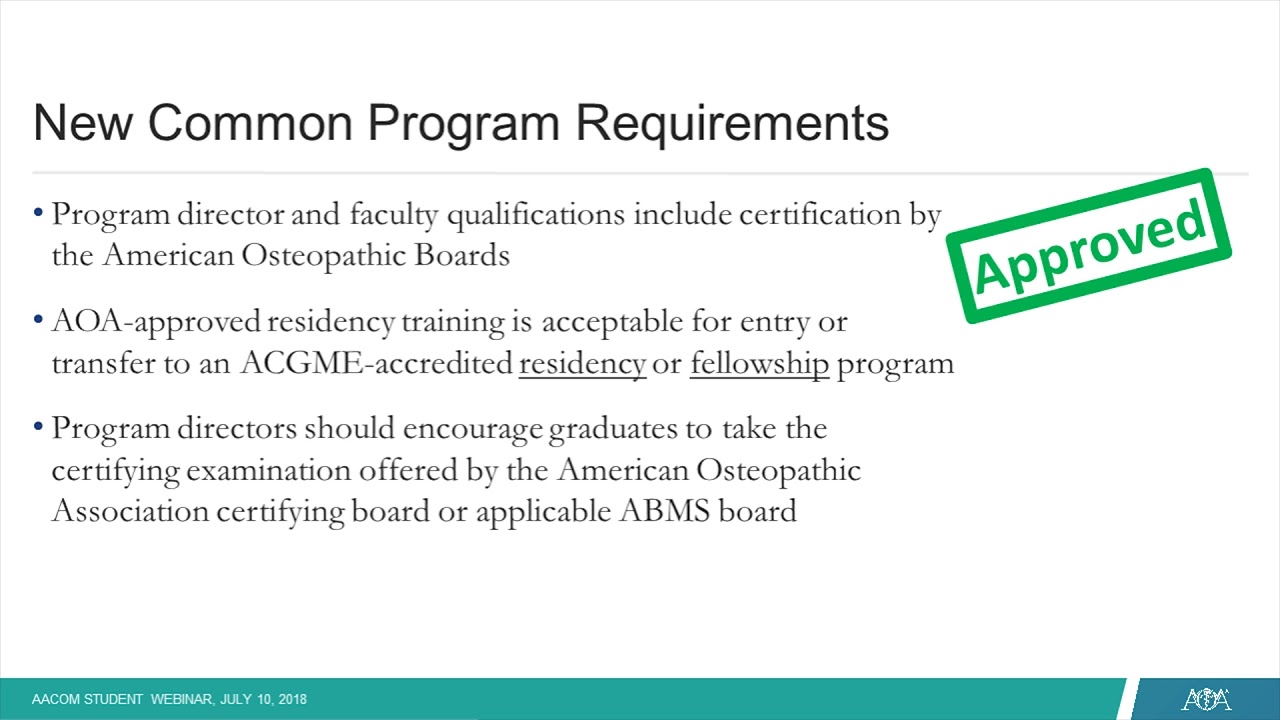 Q&As with Dr. Boyd Buser - ACGME Common Program Requirements Latest Developments