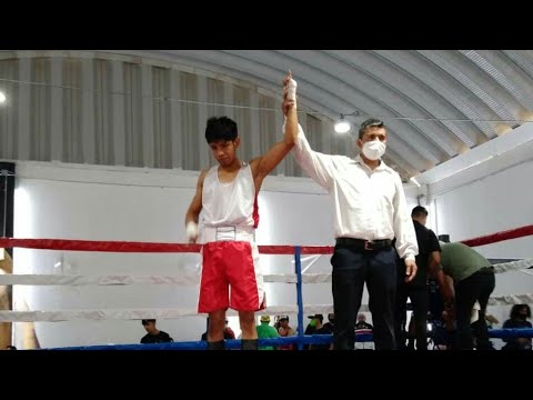 Vence por KO 1er Round y es Campeón  Estatal"JONATHAN HERNANDEZ"pone en Alto a TlahuelilpanHgo Boxeo