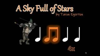 A Sky Full of Stars - Rhythm Play Along (quarter note, eighth note, quarter rest)