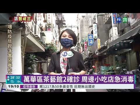北市茶藝館2女確診 萬華區全面消毒