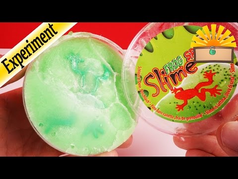 EISIGER SCHLEIM FROSCH GEFRIEREN - Slime Glibber KINDER EXPERIMENT deutsch 2017